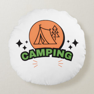 Ultimate Camping Adventure | Nature Escape & Outdo Round Cushion