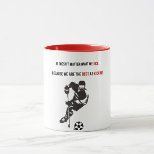 Ultimate Canadian Sports Hybrid: Soccer & Hockey   Mug