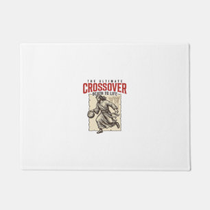 Ultimate Crossover Christian Basketball Vintage Doormat