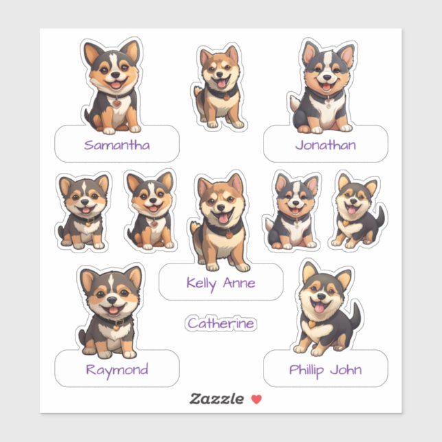 Ultimate Cute Black Shiba Inu Puppy Collection (Sheet)