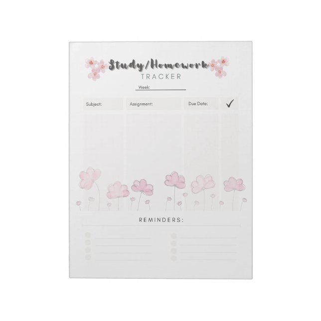 Ultimate Daily Study Planner Template Notepad (Rotated)