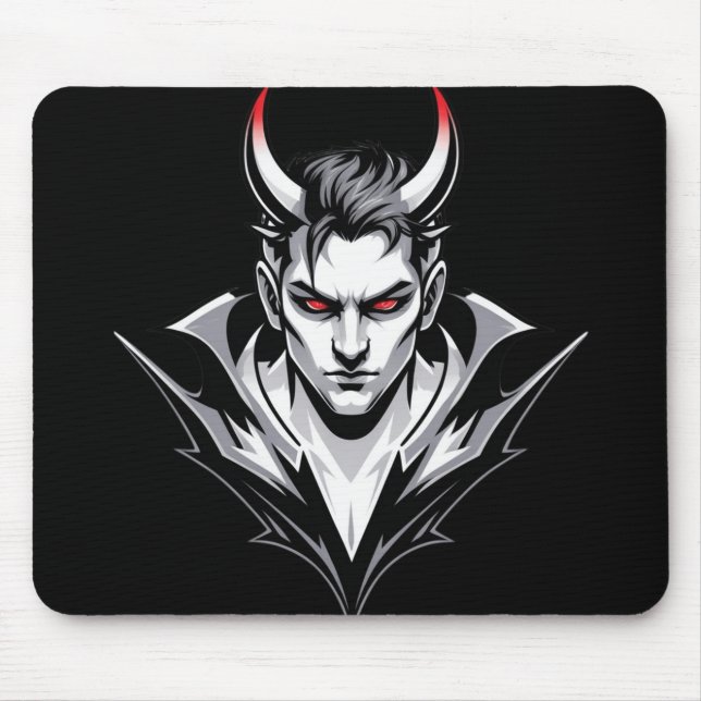 Ultimate Devil Angel Esports Logos Mouse Pad (Front)