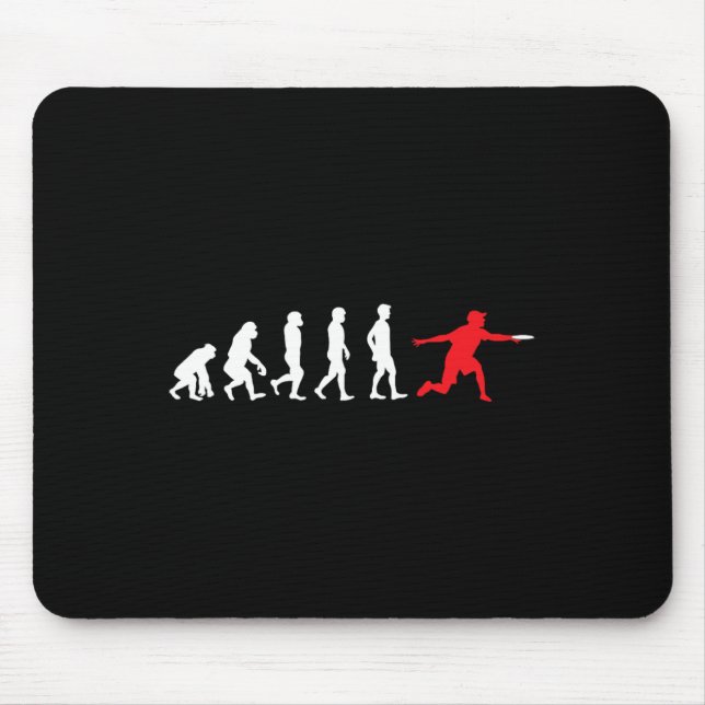Ultimate Disc Flying Evolution Friskee Sports Play Mouse Pad (Front)