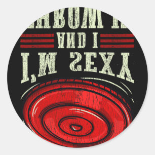 Ultimate Frisbee And Disc Golf Sport Gift Classic Round Sticker