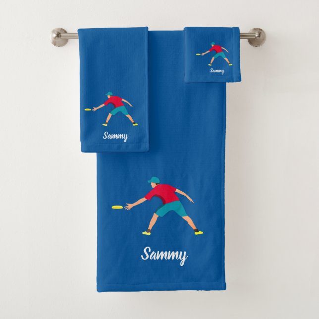 Ultimate Frisbee Bath Towel Set (Insitu)