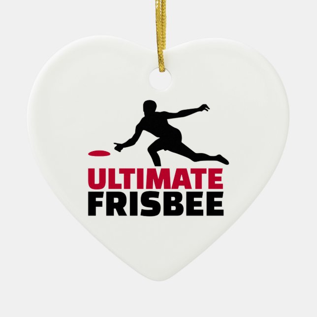 Ultimate Frisbee Ceramic Ornament (Front)