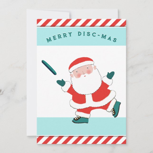 Ultimate Frisbee Christmas Holiday Cards (Front)