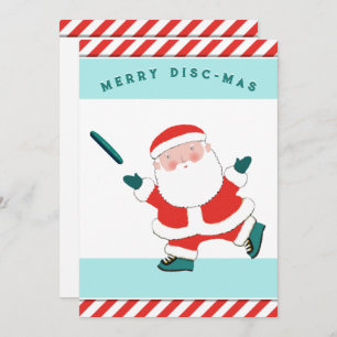 Ultimate Frisbee Christmas Holiday Cards