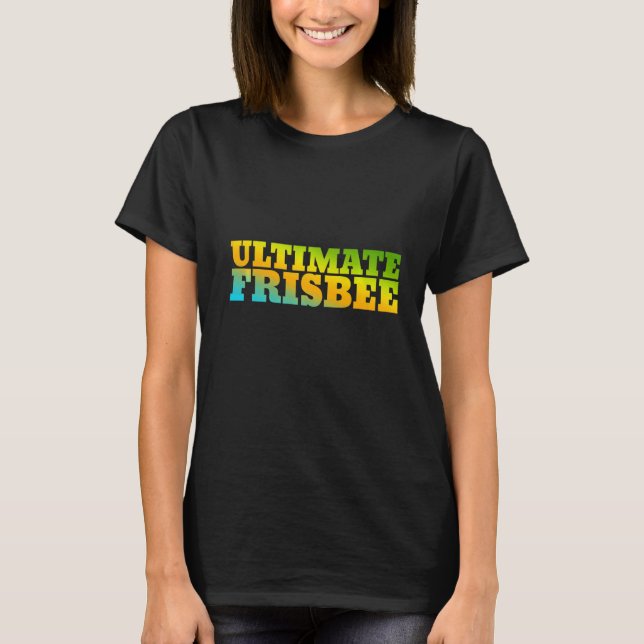 Ultimate Frisbee Designed With Nature Colours T-Shirt (Front)