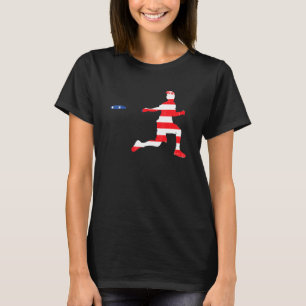 Ultimate Frisbee Disc Golf Player 4th Of July Amer T-Shirt