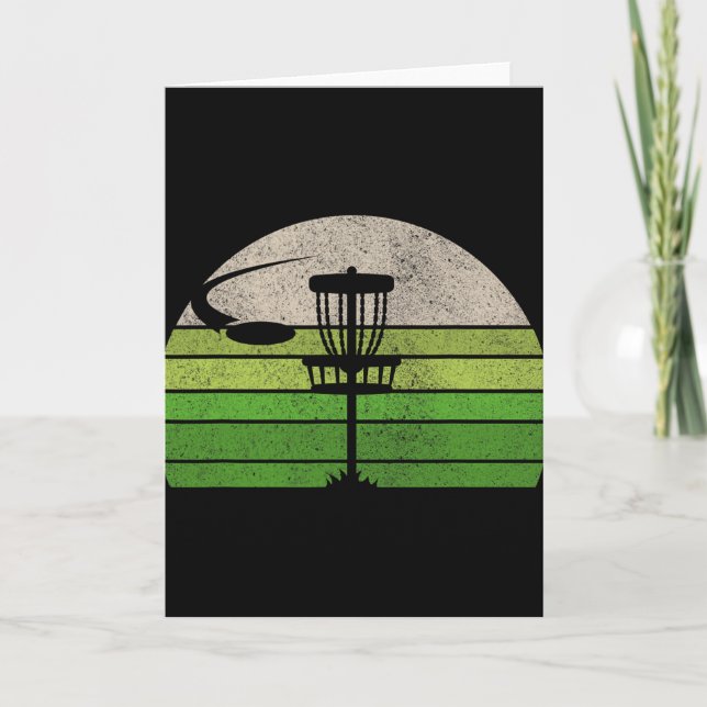 Ultimate Frisbee Disc Golf Tee Shirts For Men Co.  Card (Front)