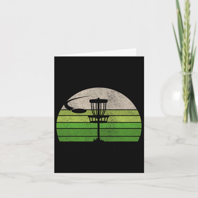 Ultimate Frisbee Disc Golf Tee Shirts For Men Co.  Card (Front)