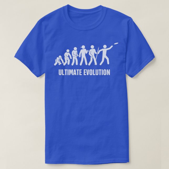 Ultimate Frisbee Evolution Classic TShirt (Design Front)
