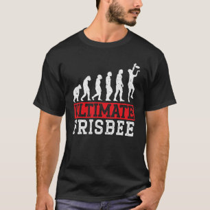 Ultimate Frisbee Evolution Flying Disc Sport T-Shirt