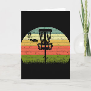 Ultimate Frisbee Frolf Disc Golf Player Flying Dis Card