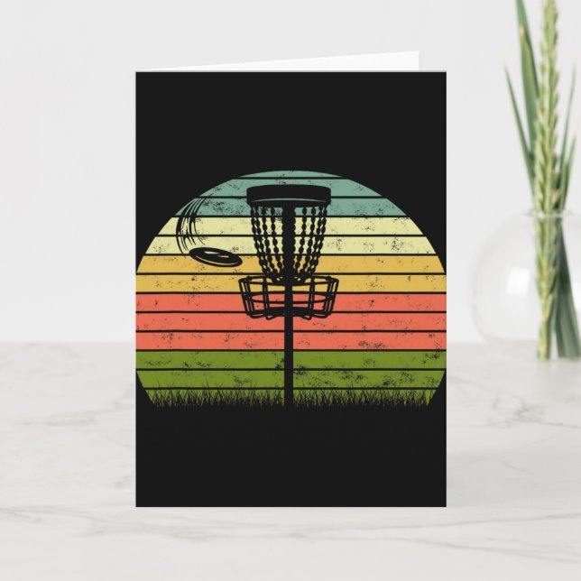 Ultimate Frisbee Frolf Disc Golf Player Flying Dis Card (Front)