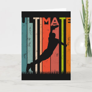 Ultimate Frisbee Frolf Disc Golf Player Flying Dis Card