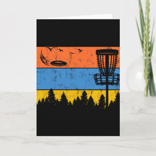 Ultimate Frisbee Frolf Disc Golf Player Flying Dis Card