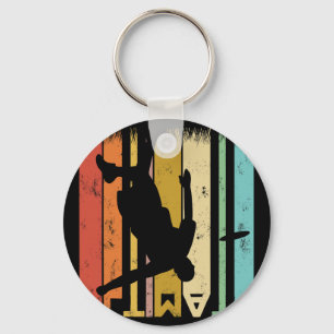 Ultimate Frisbee Frolf Disc Golf Player Flying Dis Key Ring