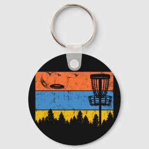 Ultimate Frisbee Frolf Disc Golf Player Flying Dis Key Ring