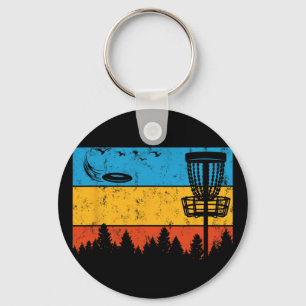 Ultimate Frisbee Frolf Disc Golf Player Flying Dis Key Ring