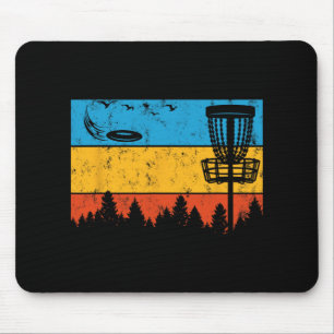 Ultimate Frisbee Frolf Disc Golf Player Flying Dis Mouse Pad
