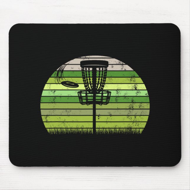 Ultimate Frisbee Frolf Disc Golf Player Flying Dis Mouse Pad (Front)