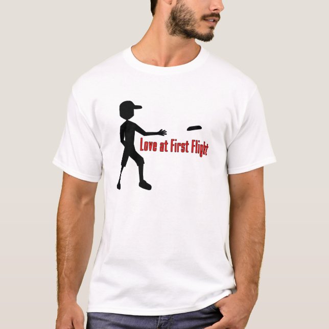 Ultimate Frisbee Love at First Flight T-Shirt (Front)