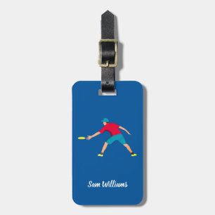 Ultimate Frisbee Luggage Tag
