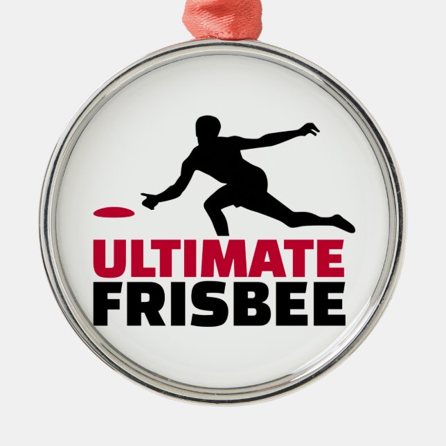 Ultimate Frisbee Metal Ornament (Front)