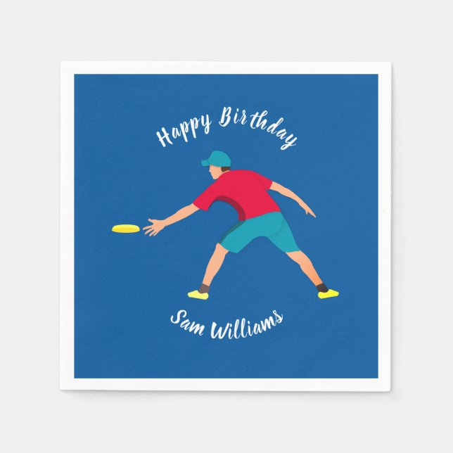 Ultimate Frisbee Napkin (Front)