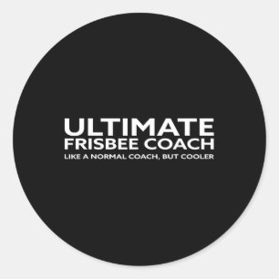 Ultimate Frisbee Player Coach Disc Golf Men Women Classic Round Sticker