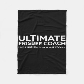 Ultimate Frisbee Player Coach Disc Golf Men Women  Fleece Blanket
