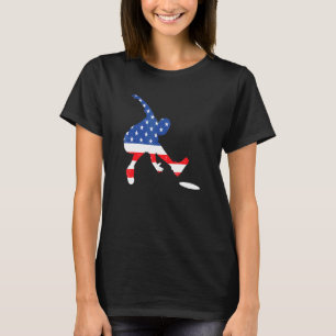 Ultimate Frisbee Player Disc Golf 4th Of July Amer T-Shirt