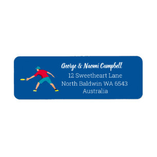 Ultimate Frisbee Return Address Label
