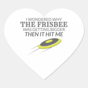 Ultimate Frisbee Why The Frisbee Is Getting Bigger Heart Sticker