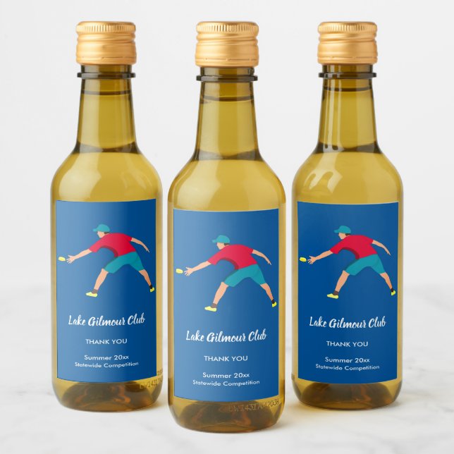 Ultimate Frisbee Wine Label (Bottles)