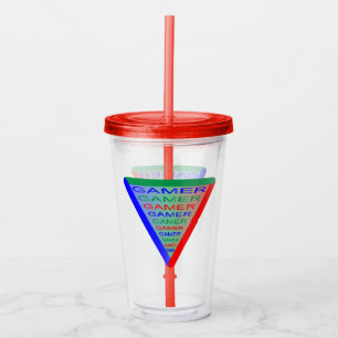 Ultimate Gamer 3 Gaming System Colours RGB Acrylic Tumbler