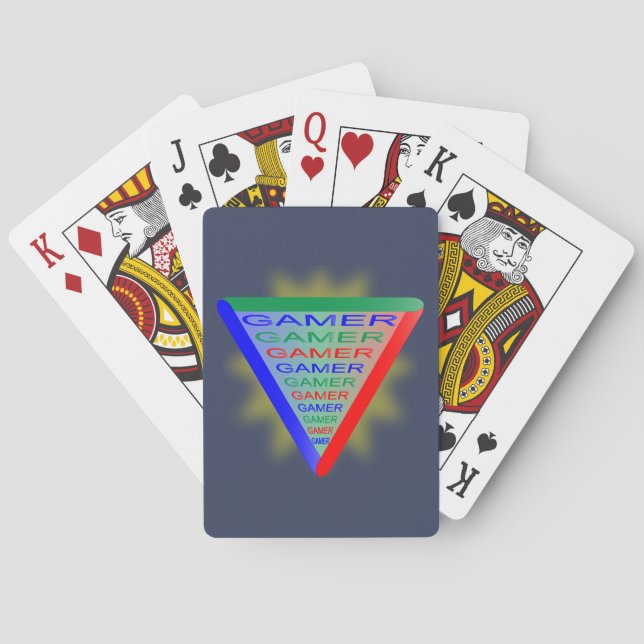 Ultimate Gamer 3 Gaming System Colours RGB Playing Cards (Back)