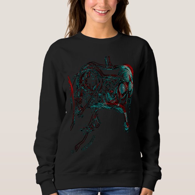 Ultimate Gaming Gamer futuristic Sweatshirt (Front)