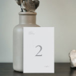 Ultimate Gray Simple Plain Modern Wedding Table Number<br><div class="desc">Ultimate Gray Simple Plain Modern Wedding Table Number</div>
