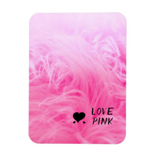 Ultimate Hot Pink Fuzzy Faux Fur Magnet