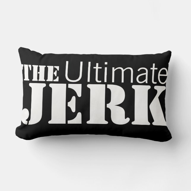 Ultimate Jerk Funny Reversible Lumbar Cushion (Front)