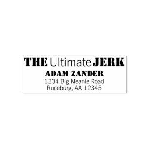 Ultimate Jerk Humourous Self-inking Stamp