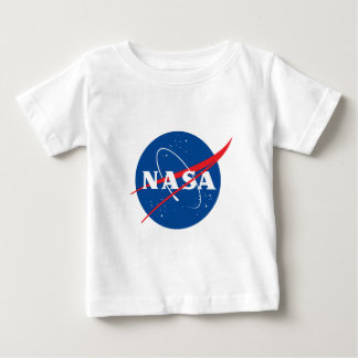Ultimate NASA Logo Rocket White Soft Cotton Baby T-Shirt