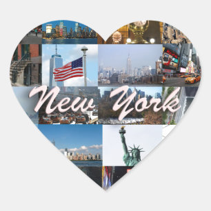 Ultimate! New York City Pro Photos Heart Sticker