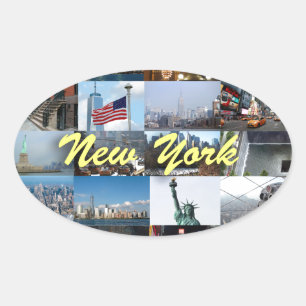 Ultimate! New York City Pro Photos Oval Sticker