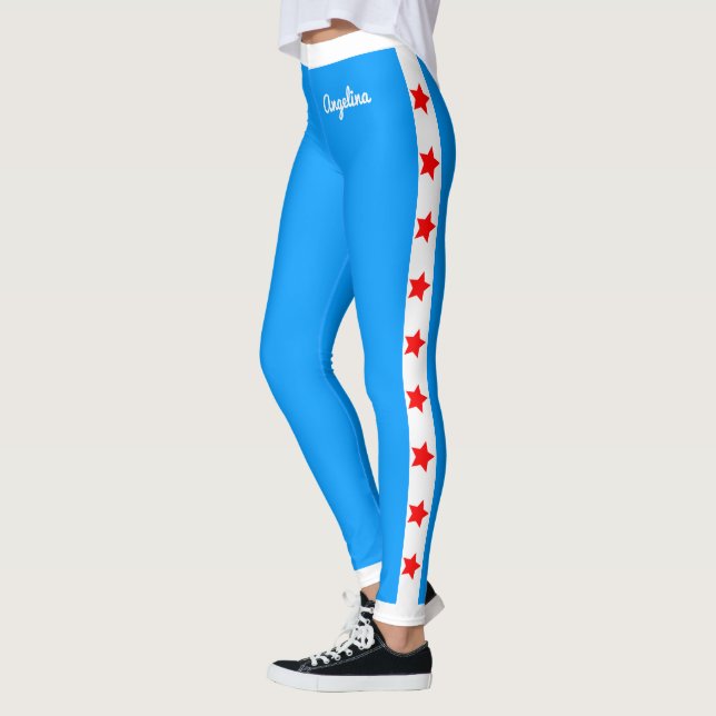 Ultimate Patriot USA Stars and Stripes Leggings (Left)