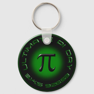 Ultimate Pi Day 2015 3.14.15 9:26:53 (green) Key Ring