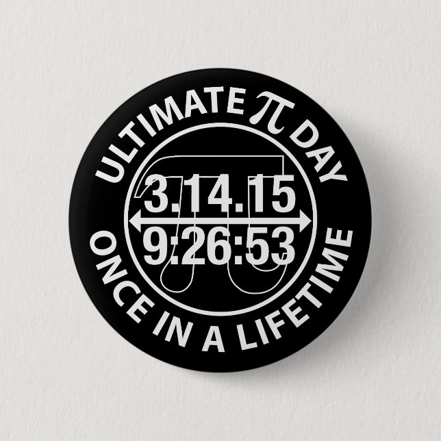 Ultimate Pi Day 2015 6 Cm Round Badge (Front)